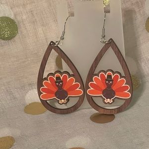 Turkey thanksgiving earrings